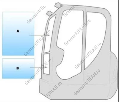 Geam utilaj/ Parbriz utilaj Neuson 03 SERIES MINI EXCAVATOR