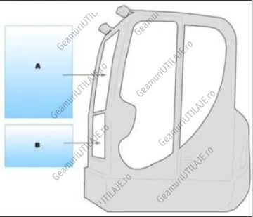 Geam utilaj/ Parbriz utilaj Neuson 03 SERIES MINI EXCAVATOR