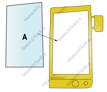 Geam utilaj/ Parbriz utilaj Poclain  61 - 75 - 90B - 120B - 125 - 175- 220 - 350B - 1770C - 688 - 888 - 1088