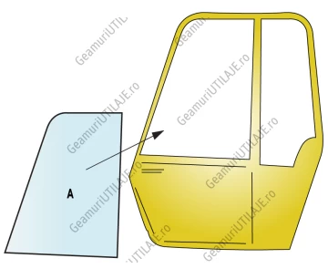 Geam utilaj/ parbriz utilaj  Terex 3013 - 3507 - 3509 - 3514 - 4010