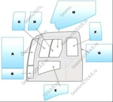 Geamuri cabina Volvo - VOLVO ECR145CL - ECR235CL - ECR305CL