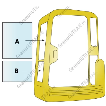 Geamuri cabina Yanmar VIO 15 - 70 MINI EXCAVATOR