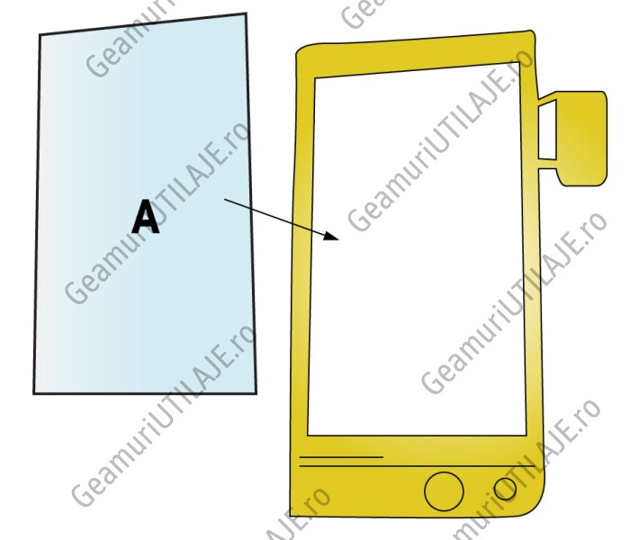 Geam utilaj/ Parbriz utilaj Poclain  61 - 75 - 90B - 120B - 125 - 175- 220 - 350B - 1770C - 688 - 888 - 1088